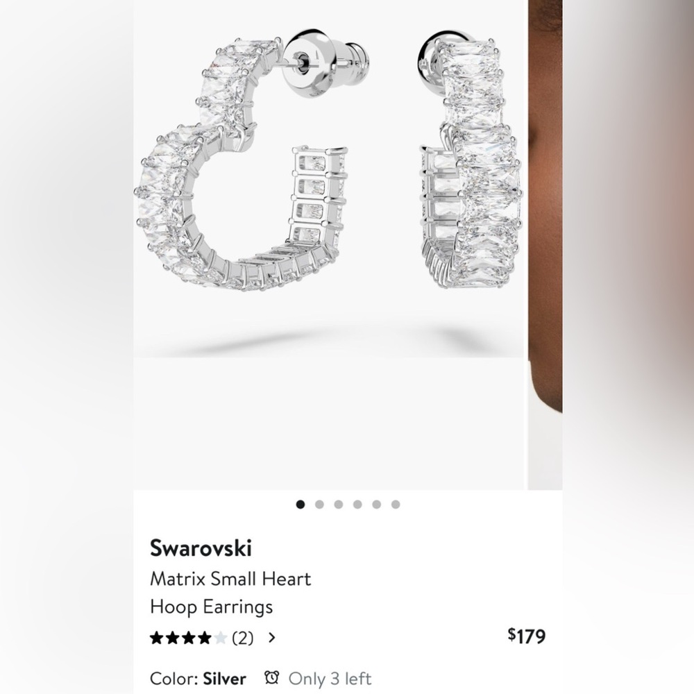 Swarovski Matrix Heart 3 pcs Jewelry Set $557